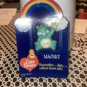 Vintage Refrigerator Magnet Care Bears American Greetings 1985 Wish Bear NOS - Picture 1 of 2