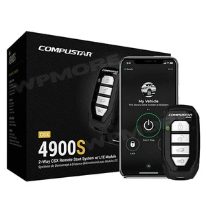 Compustar CSX4900-S 2-Way LED Remote + Drone Mobile DR-X1 LTE Smartphone Control - Picture 1 of 4