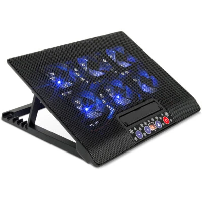 Notebook Laptop Cooling Stand 6 Fan With Dual USB Port For 12"-17" Ultra Slim - Image 1 of 4