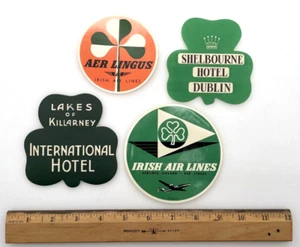Vintage Paper Hotel & Airline Luggage Tags Ireland - Picture 1 of 6