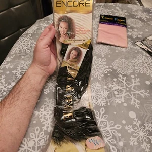 Human Hair Premium Blend, Wet and Wavy, Encore Super French Bulk, Color 1, 16" - Picture 1 of 14
