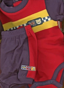 Shorts & Shirt (Crotch Snaps One Piece) Baby Boy Outfit Two Piece Set 0-3 Months - Picture 1 of 7