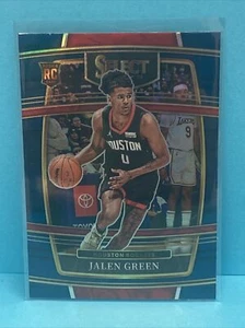 2021-22 Select 7 Jalen Green Blue Prizm Concourse RC Rookie Rockets - Picture 1 of 2