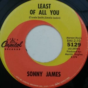 SONNY JAMES Least Of All You / Baltimore 5129 7" 45rpm Vinyl VG+ 1964 - Picture 1 of 2