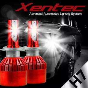 H7 2Pcs LED Headlight Kit 388W 38800LM High Low Beam Bulb 6000K Xenon White - Foto 1 di 12