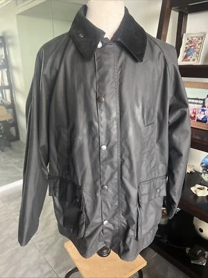 Chaqueta Barbour Bedale a prueba de espinas vintage A322 negra C44/112 cm ¡de colección! ✅🌟¡Super! Foto 1 de 4
