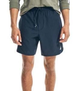 Nautica Men's Navtech Pull-on 7" Stretch Drawstring Shorts Navy Size S - Picture 1 of 2