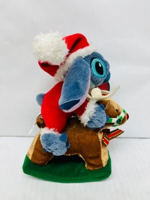 Disney Store Santa Stitch Reno Mecedor Caballo Lilo & Stitch Musical BIN 24 Foto 1 de 4