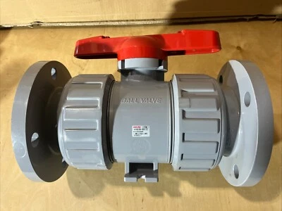 ASAHI 3” Ball Valve Type 21 CPVC Flanged True Union EPDM 1612030 T-21 TUBV - Image 1 of 4