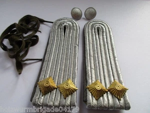 NVA 1 paar Schulterstücke Luftverteidigung grau Leutnant - Picture 1 of 2