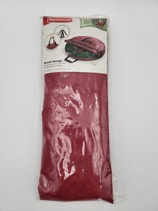 Rubbermaid Christmas Wreath Storage Bag Zipper Handles Red 30" New - Picture 1 of 4