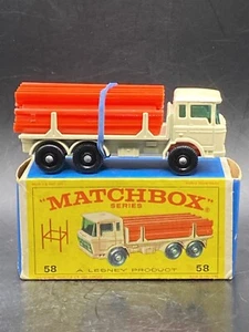 Matchbox Lesney #58 DAF Girder Truck w girders w Original Box VTG Toy Truck - Picture 1 of 9
