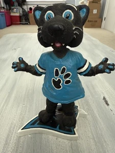 RARE SIR PURR Carolina Panthers NFL Mascot “Logo Base” Nodder Bobblehead Forever - Picture 1 of 6