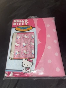 Hello Kitty by Sanrio Fabric Shower Curtain 72 x 72" NEW NIP Pink Purple - Picture 1 of 2
