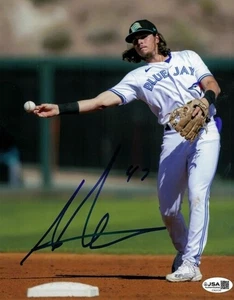Addison Barger Toronto Blue Jays Signed 8x10 MLB Baseball Throwing Ball Photo - Picture 1 of 1
