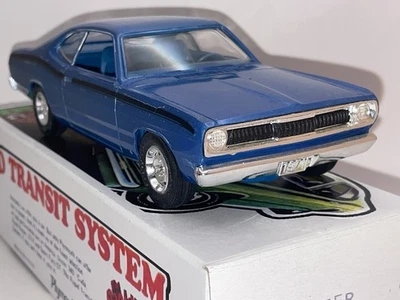 MPC Promo 1971 Plymouth Duster 2Dr HT 1/25 Brite Blue FN-VF+ with Repro Box - Image 1 of 4