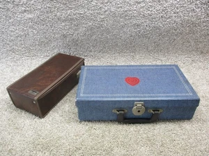 Vintage 80s Rock Pop Cassette Tape Lot 36 W Cases Marsand Denim Holders - Picture 1 of 22