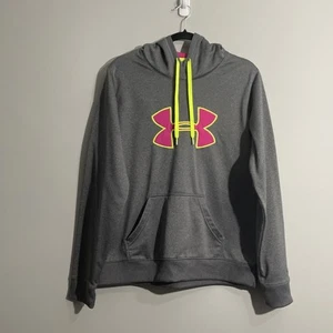 Under Armour Men's  Hoodie L UA Storm Tech Gray Athletic Fit Hooded Sweatshirt - Picture 1 of 14