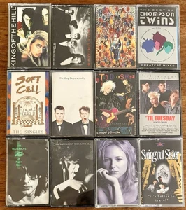12 Alt Rock Cassettes, Used, Thompson Twins, Til Tuesday, Pet Shop Boys, Soft Ce - Picture 1 of 1