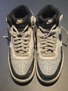 Nike Court Vision Mid Black/White Men’s Size 10 Sneakers – Worn, Good Condition - Picture 1 of 7
