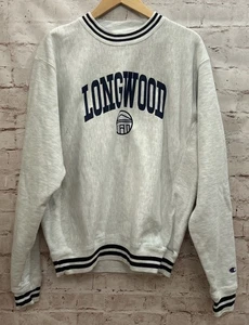 Champion Reverse Weave Longwood University Sweatshirt MEDIUM Gray - Picture 1 of 5