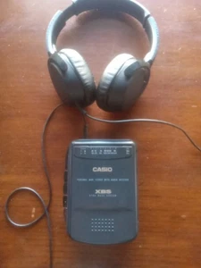 Casio W-105 AM/FM Stereo XBS Radio Cassette Tape Player Vintage Tested working - Picture 1 of 7