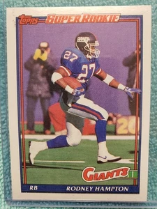 Topps Rodney Hampton Super Rookie 1991 #18 New York Giants - Imagen 1 de 4