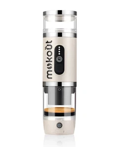 Macchinetta da caffè Portatile Mokout 3in1 capsule o macinato Con Cappuccinatore - Foto 1 di 3