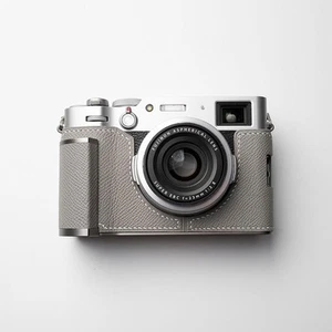 Genuine Real Leather Camera Bag Case Protect Cover Grip for Fuji X-100V X100V - Picture 1 of 25