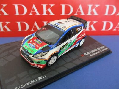 Die cast 1/43 Modellino Auto Ford Fiesta RS WRC Rally Sweden 2011 M. Hirvonen - Immagine 1 di 4