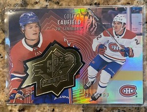2021-22 Upper Deck Extended Series SPX Finite SF-26 Cole Caufield /799 Canadiens