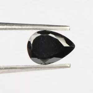 Onice nera naturale 7x5 mm pera sfaccettata pietre preziose sfuse 5 pezzi - Foto 1 di 3