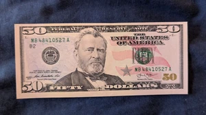 NO GST USA $50 Dollar Bill banknote, UNCIRCULATED, Series 2013 - Picture 1 of 2