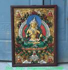 30''Old Tibet Bronze Painting Gilt Vajrapani Chana Dorje Buddha Thangka Tangka