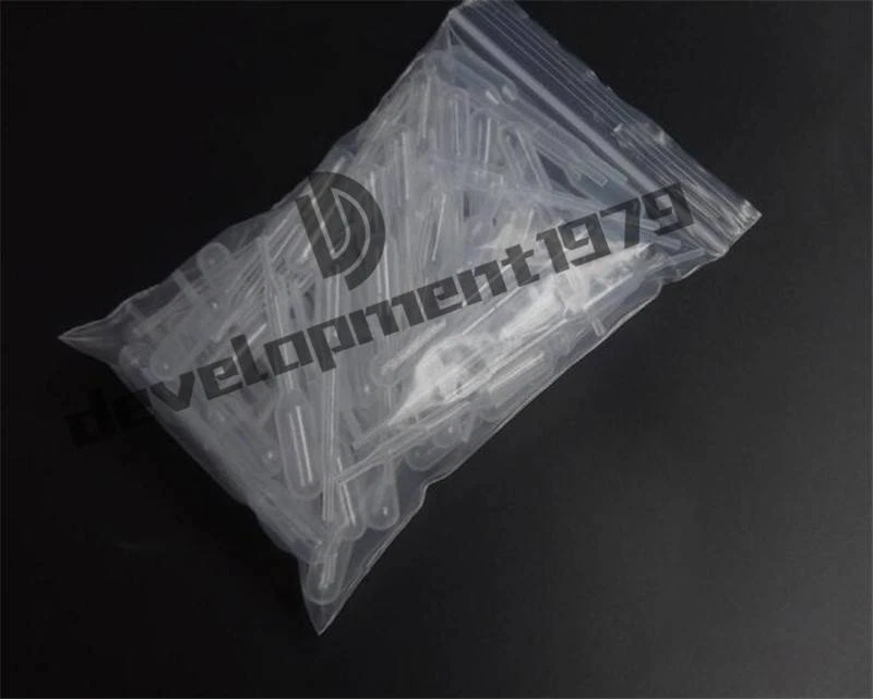 100Pcs 3ML Disposable Plastic Graduated Transfer Pipettes Eye Dropper Set New - Image 1 of 1