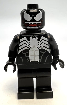 Lego sh542 VENOM - TEETH PARTED Spider-Man Super Hero Minifigure FAST SHIPPING! - Image 1 of 4