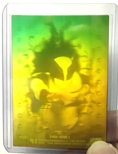 1993 Marvel X-Men Series 2 H-X Wolverine Hologram Card Orange/ Green Variant - Bild 1 von 2