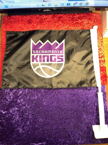 Sacramento Kings Car Flag Double Sided Black NBA Cover