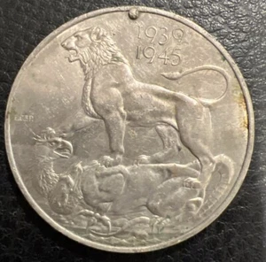 Canadian WII Silver War Medal 1939-1945 One Once .800 Fine Veterans Affairs- - Picture 1 of 3