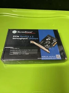 Silverstone SST-ECU01 4 Port USB 3.0 PCle Gen2.0x2 NEU VERSIEGELT - Bild 1 von 3