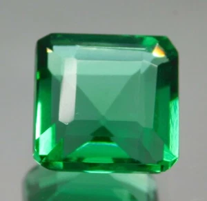 Natürlicher 11,80 Karat grüner Tsavorit Granat Quadratschliff lose Edelstein - Bild 1 von 6
