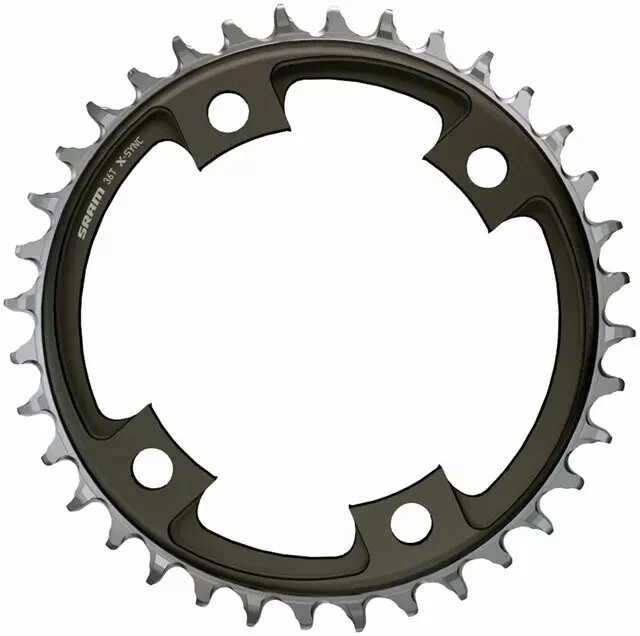 SRAM 36 Tooth 107mm BCD x 4-Bolt 1x12-Speed X-Sync Chainring, Blast Black - Image 1 of 1