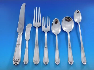 Gainsborough by Alvin Sterling Silver Flatware Set for 12 Service 84 pcs Dinner - Image 1 of 4