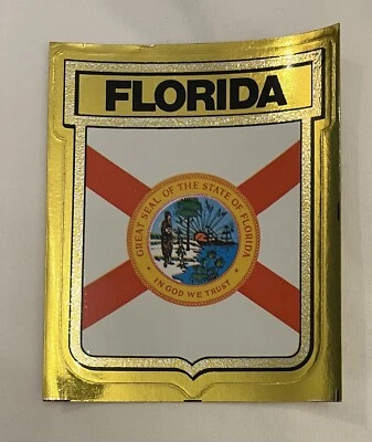 Florida State Flag Medallion Sticker - Image 1 of 2