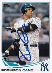ROBINSON CANO SIGNED AUTO'D 2013 TOPPS CARD 612 NEW YORK YANKEES MARINERS - Picture 1 of 3