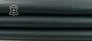 PINE GREEN ROUGH Thick Italian Goatskin Goat Leather hides 5+sqf 1.2mm #C4923 - Picture 1 of 7