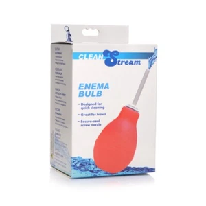 Clean Stream Bombilla Enema Roja - Bombilla Limpieza Higiene Personal - Imagen 1 de 3