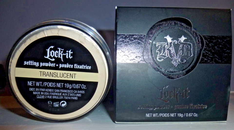 KVD Beauty Lock-It Setting Powder Translucent  19g / .67 oz   NIB Sealed Vegan - Image 1 of 1