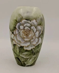 Ceramic Vase Hand Painted Signed Floral Design  - Picture 1 of 8