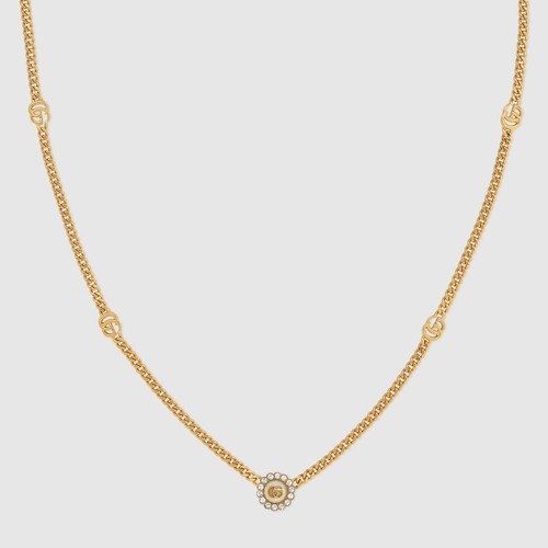 Gucci COLLANA DOPPIA G FIORE Oro